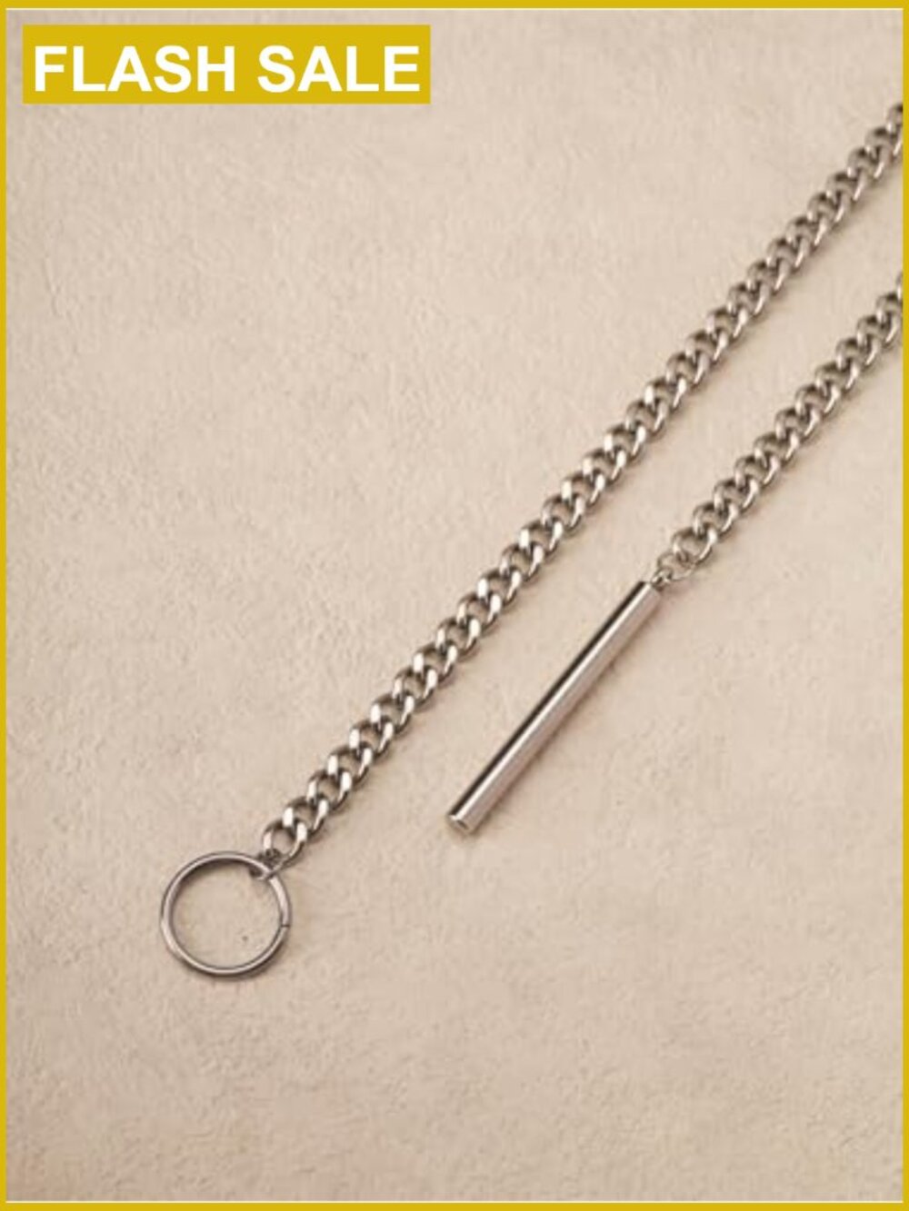 Chunky Lariat Y Necklace Gothic Punk Emo Grunge Statement Jewelry - Picture 6 of 7